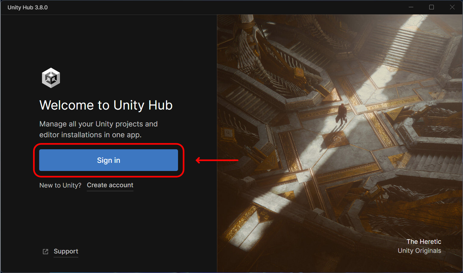 Unity Hub