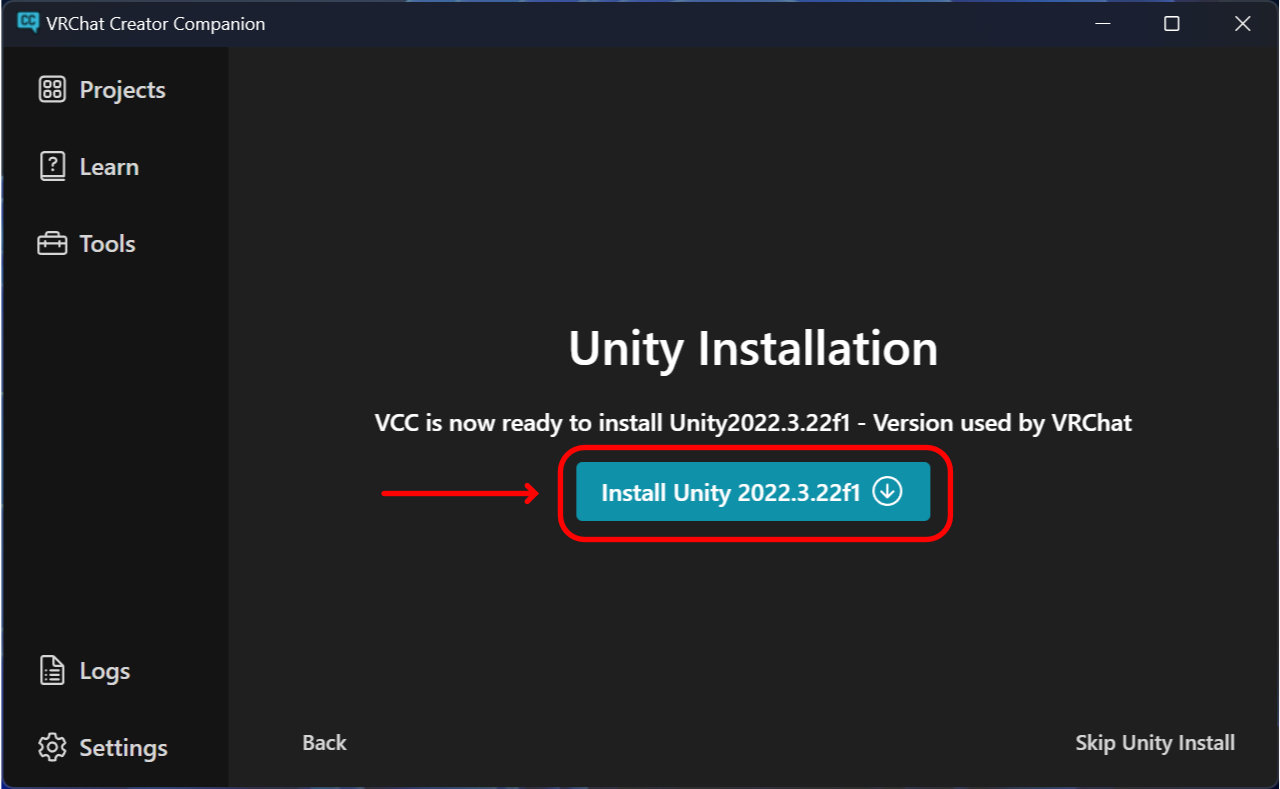 Unity Installation